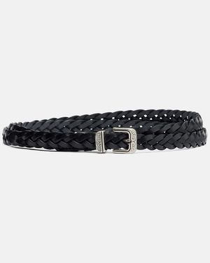 Etro Guertel Aus Leder - Schwarz