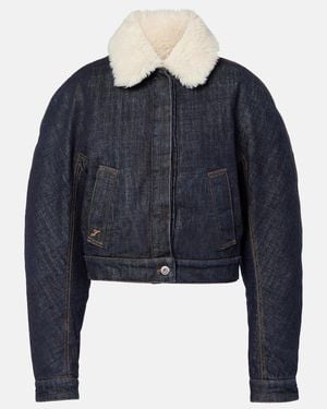 Jacquemus Denim Blouson Jacket - Blue