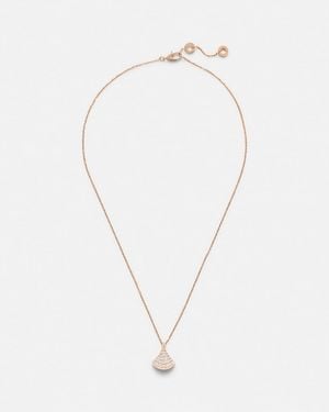 BVLGARI Diva's Dream 18Kt Rose Necklace With Diamonds - Metallic
