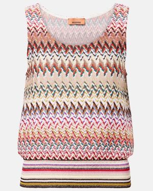 Missoni Zigzag Lame Top - Pink