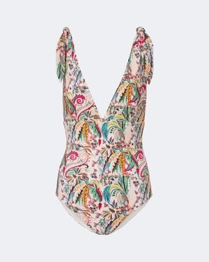 Etro Printed Swimsuit - White