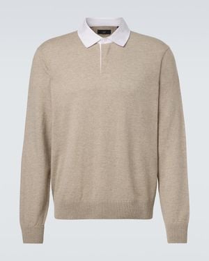 dunhill Cashmere And Linen Jumper - Natural
