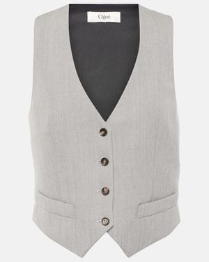 Chloé Wool Vest - Grey