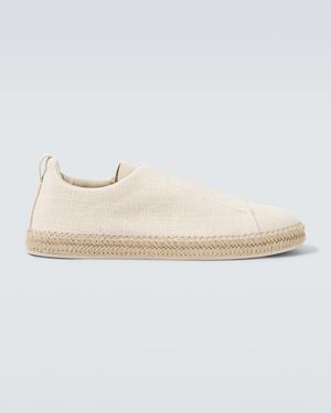 ZEGNA Triple Stitch Espadrilles - Natural