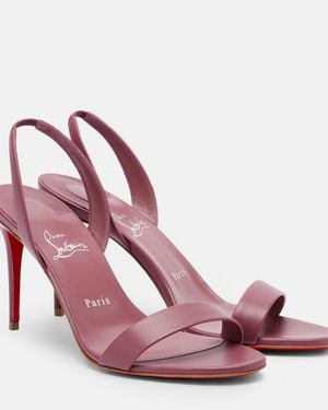 Christian Louboutin O Marilyn 85 Leather Sandals - Pink