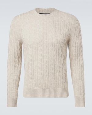 arch4 Pullover Aus Kaschmir - Weiß