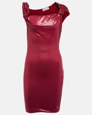 The Attico Cassie Jersey Minidress - Red