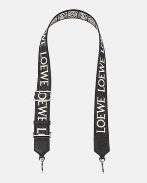 Loewe Taschenriemen Anagram Aus Jacquard - Schwarz