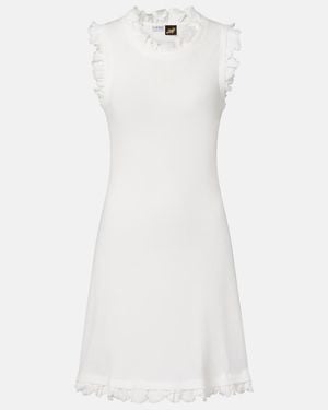 Loewe Vestido Corto Paula's Ibiza Con Anagrama - Blanco