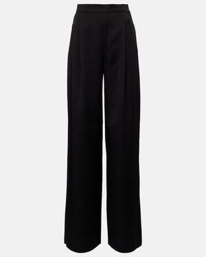Max Mara Cono High-Rise Wide-Leg Pants - Black