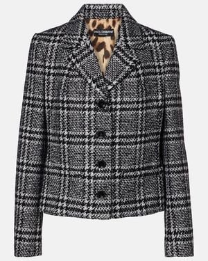 Dolce & Gabbana Jacke Aus Einem Wollgemisch - Schwarz