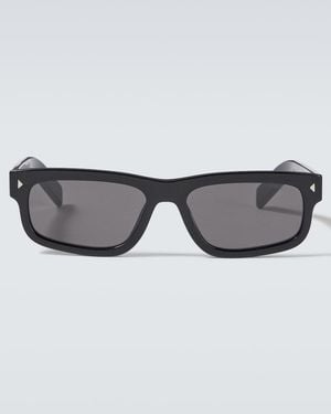 Prada Eckige Sonnenbrille - Grau