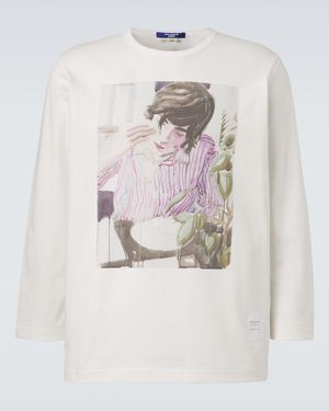 Junya Watanabe X Merz B. Schwanen Cotton Jersey T-Shirt - White