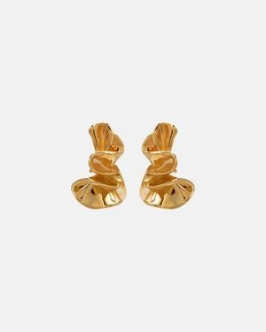 Bottega Veneta Anemone Small-Plated Earrings - Metallic