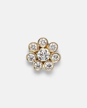 Sophie Bille Brahe Bellis Single 18Kt Earring With Diamonds - White