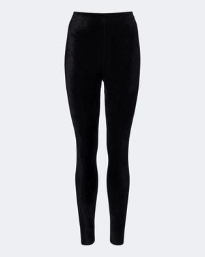 Alaïa Leggings Aus Samt - Schwarz