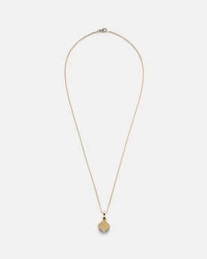 Marie Lichtenberg Collar Spiga De Oro De 18 Ct Con Diamantes - Blanco
