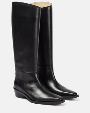Proenza Schouler Bronco Leather Knee-High Boots - Black