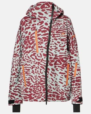 adidas By Stella McCartney X Terrex Truenature 2L Leopard-Print Ski Jacket - Red