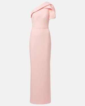 Safiyaa One-Shoulder Crepe Gown - Pink