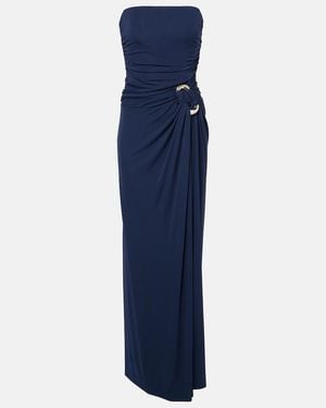 Jonathan Simkhai Emma Draped Corset Gown - Blue