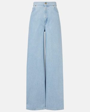 Max Mara Affari High-Rise Wide-Leg Jeans - Blue