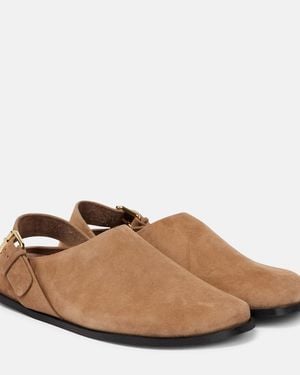 A.Emery Louis Suede Clogs - Brown