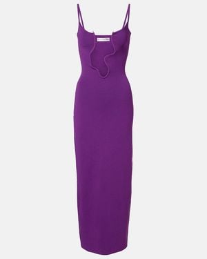 Christopher Esber Salacia Cutout Embellished Midi Dress - Purple