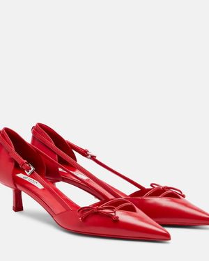 Prada Pumps Aus Leder - Rot