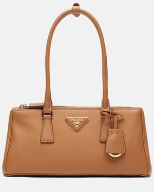 Prada Tote Bag Galleria Medium Aus Leder - Braun
