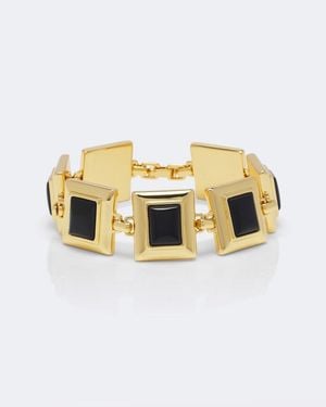 DEHANCHE Onyx 18Kt-Plated Bracelet - Metallic