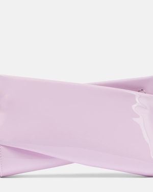 Christian Louboutin Loubitwist Small Patent Leather Clutch - Purple