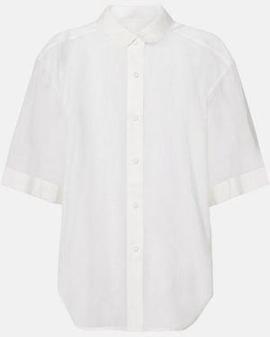 Rohe Embroidered Cotton Muslin Top - White