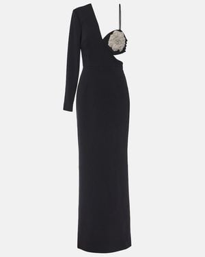 Rebecca Vallance Sachiel Floral-Applique Gown - Blue