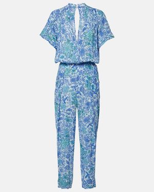 Poupette Printed Jumpsuit - Blue