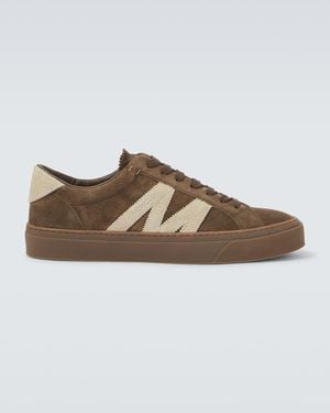 Moncler Monaco2 Suede Trainers - Brown