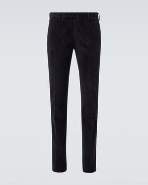 Slowear Cotton Corduroy Chinos - Blue