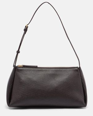 Calvin Klein Schultertasche Aurelis Small Aus Leder - Schwarz