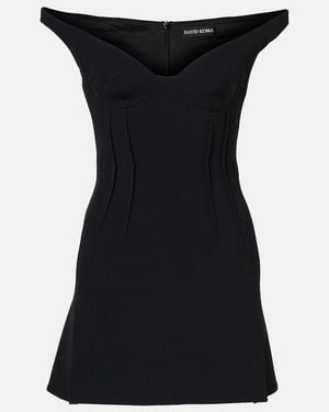 David Koma Off-Shoulder Minidress - Black