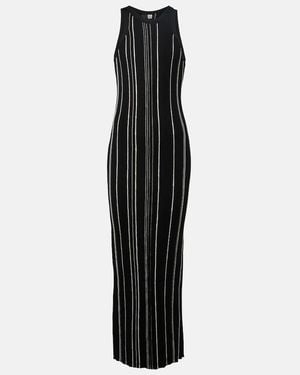 TOTEME Toteme "Long Ribbed Knit Naia Dress In - Black
