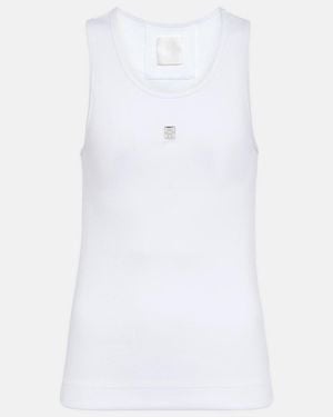 Givenchy 4G Cotton Tank Top - White