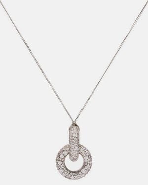 Max Mara Embellished Pendant Necklace - Metallic
