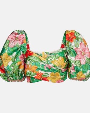 ALÉMAIS Amelia Printed Top - Green