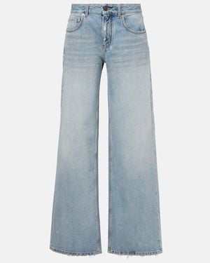 Balenciaga Baggy Wide-Leg Jeans - Blue