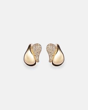 SHAY Ohrringe Aus 18Kt Gelbgold Mit Diamanten - Weiß