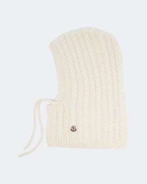 Moncler Balaclava Aus Einem Wollgemisch - Weiß