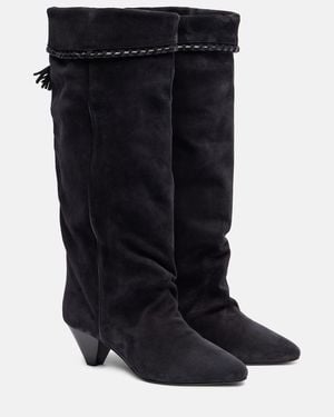 Isabel Marant Elita 55 Suede Boots - Blue