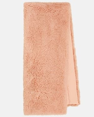 Yves Salomon Schal Aus Shearling - Pink