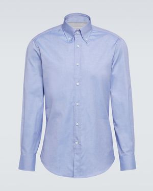 Brunello Cucinelli Cotton Shirt - Blue