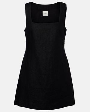 Posse Alice Linen Minidress - Black